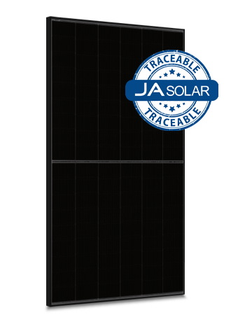 JA Solar PV Panel Solarmodul 435W N Type Bifazial All Black MC4