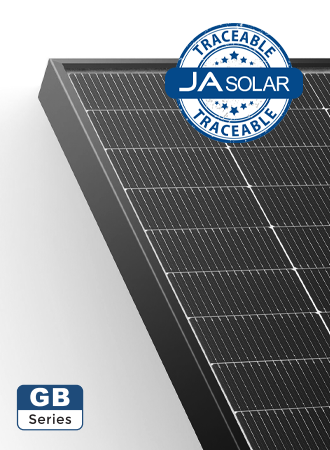 JA Solar PV Modul Panel 440W Bifazial Doppelglas Schwarzer Rahmen MC4